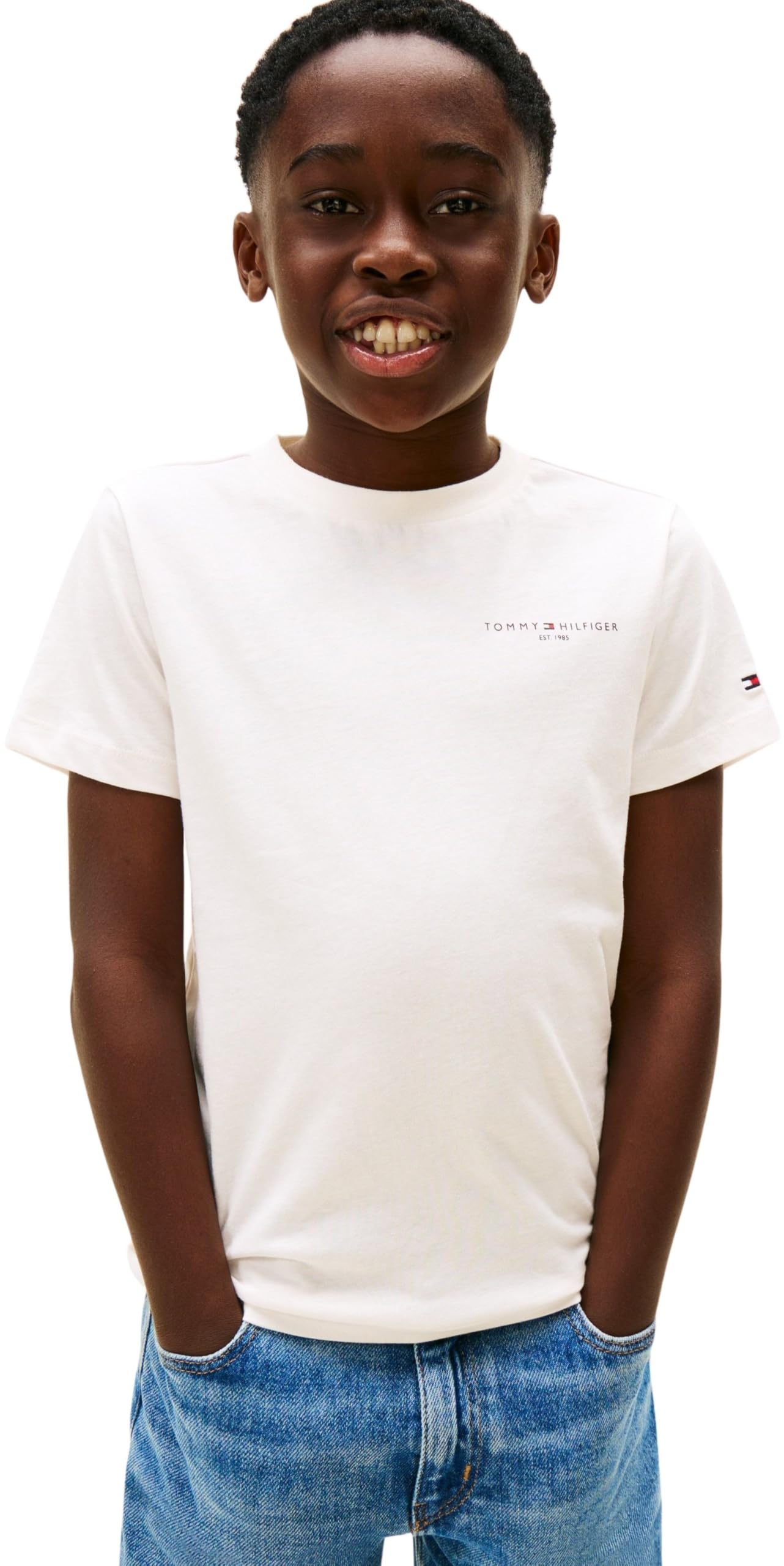 Tommy Hilfiger Unisex Mini Corp T-Shirt Ks0ks00661 S/S T-Shirt (1er Pack)