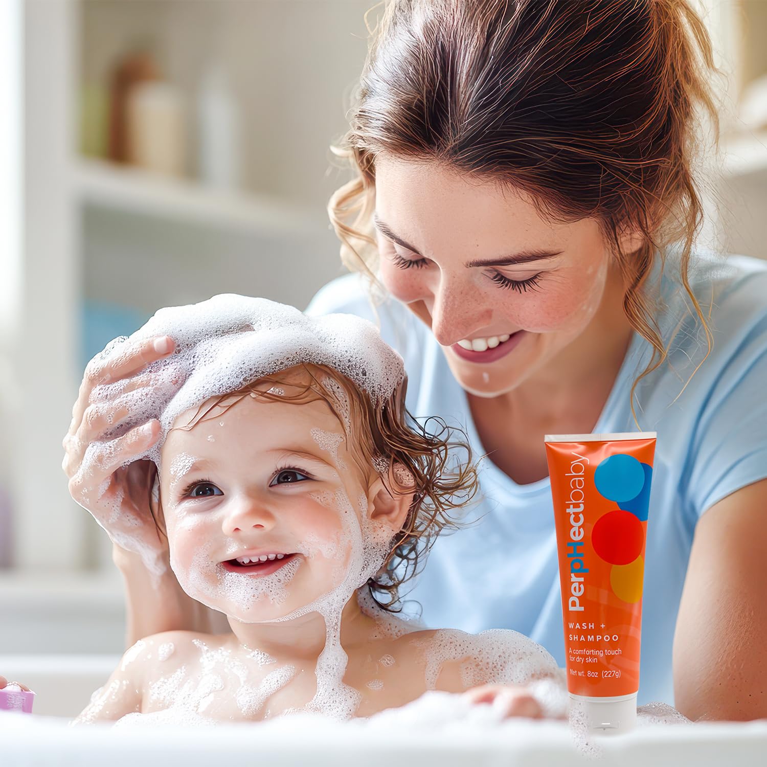 Comforting - Detergente e shampoo per neonati, senza profumo, con olio essenziale di miele, lavanda, estratto di aloe, estratto di odio e miele, senza lacrime, per le persone, senza