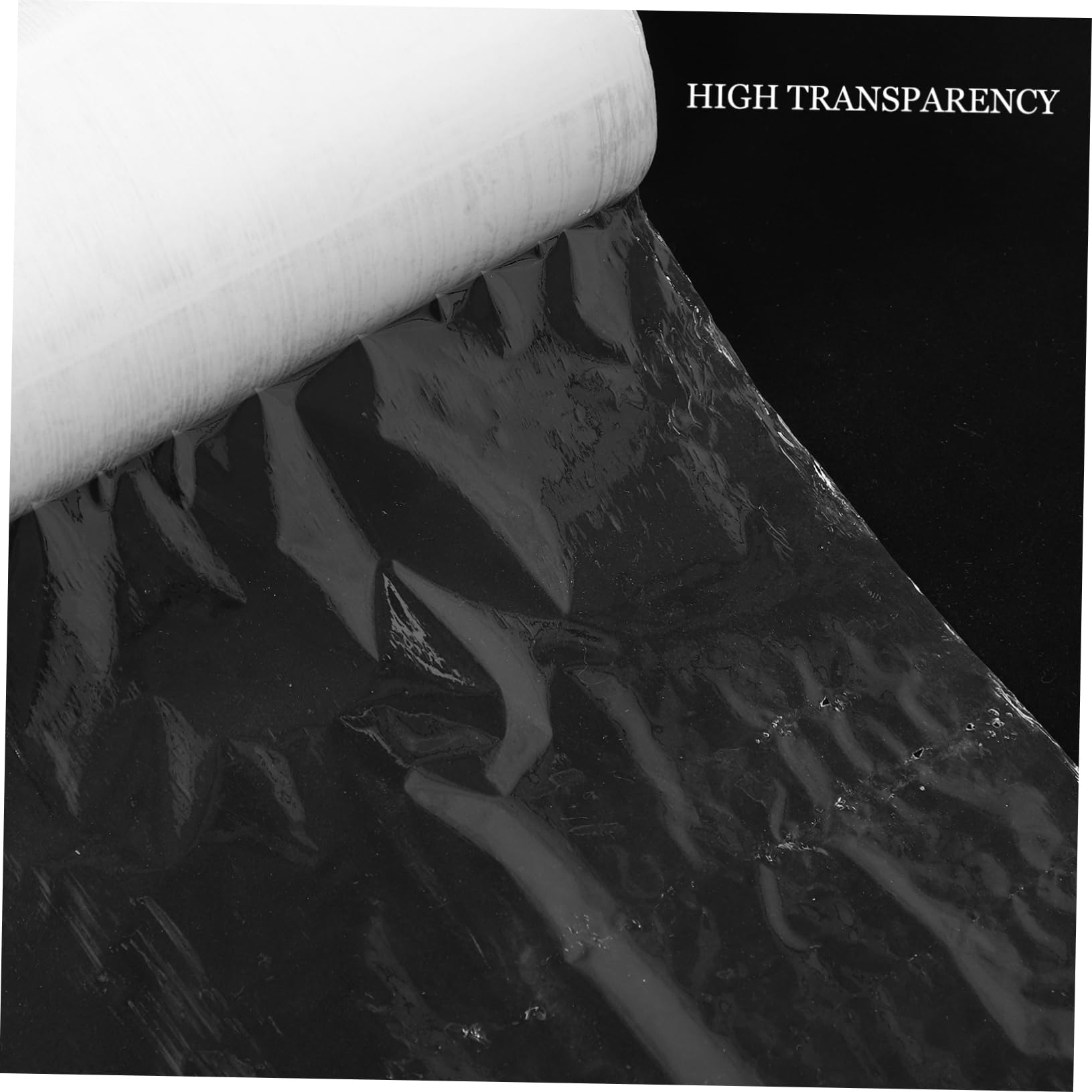 Rollo de Película Estirable Transparente de 45cm, Hdpe para Embalaje | Envoltura Adhesiva para Envío Seguro, Alta Elasticidad Industrial, Material de Embalaje para Mudanza