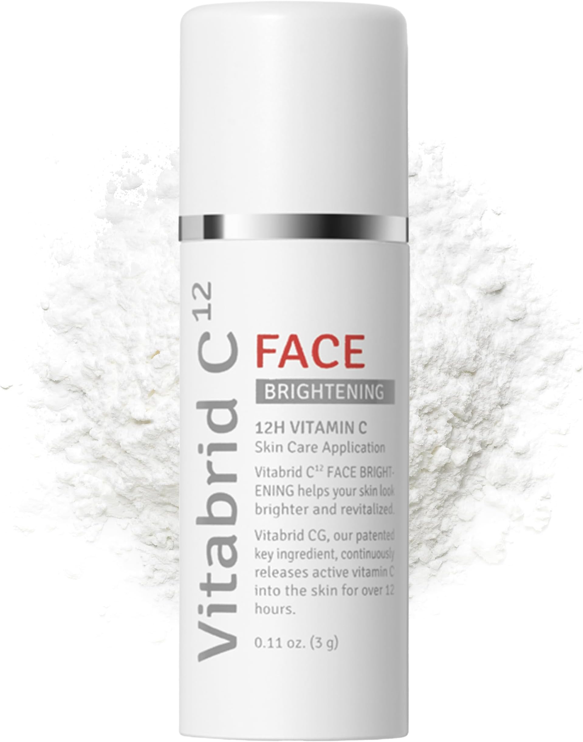 Vitamin C Boost Powder for Face with Niacinamide - 12 hours Active Vitamin C - Even Skin Tone, Age Defying, Minimizing Pores - Mix Powder with Serum & Cream, 0.1oz.