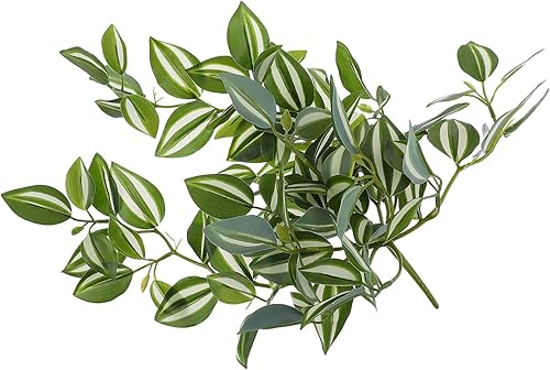 Miniatura 10 de 1 corona artificial de ratán verde para plantas en macetas al aire libre, decoración artificial, hojas verdes, vides, plantas colgantes artificiales