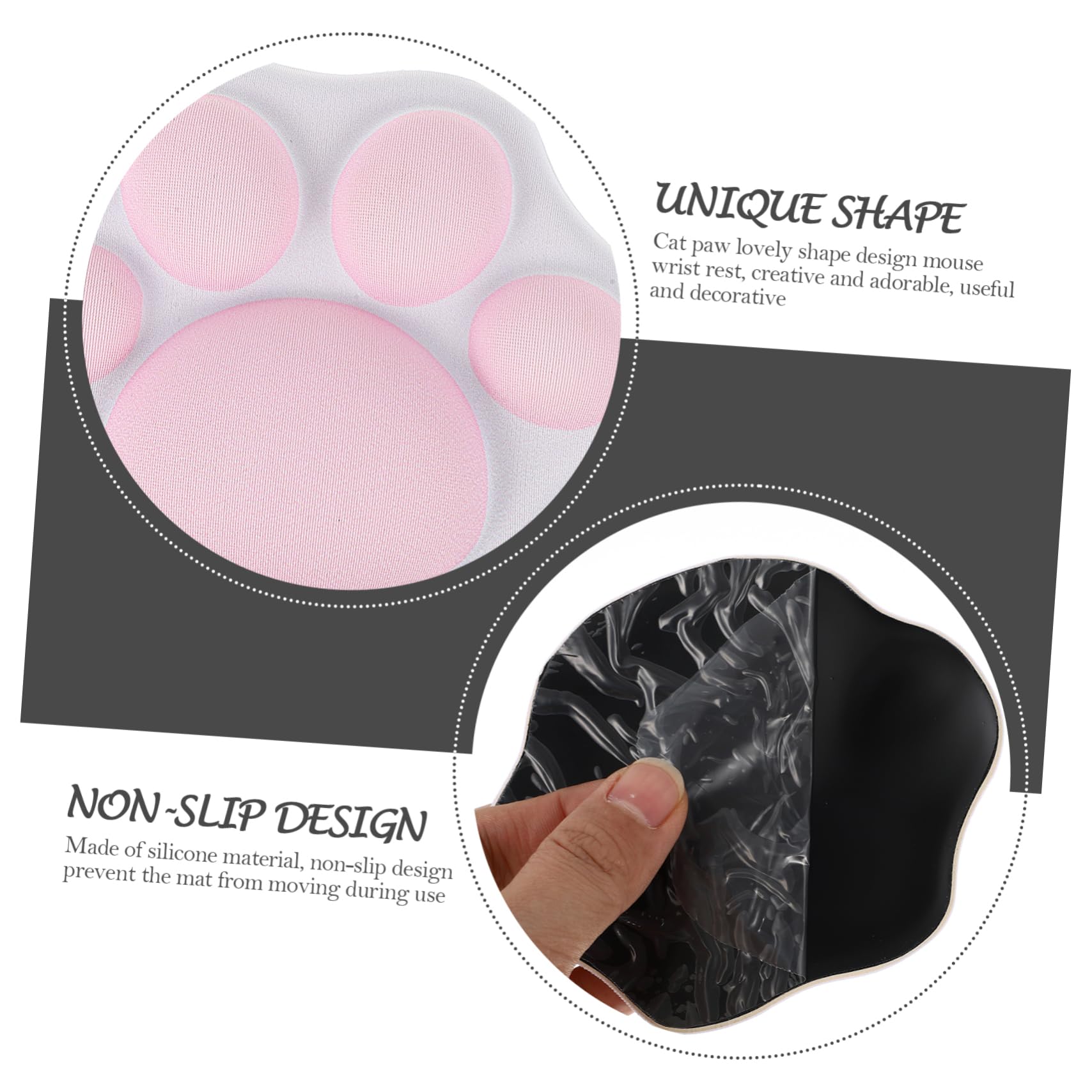4 Pezzi Mouse Poggiapolsi Pad Desktop Pad Laptop Pad Zampa Di Gatto Poggiapolsi Pad Per Laptop Polso Mouse Pad Tastiera Pad Zampa Di Gatto Polsino Pad Computer Pad Pad Ergonomico