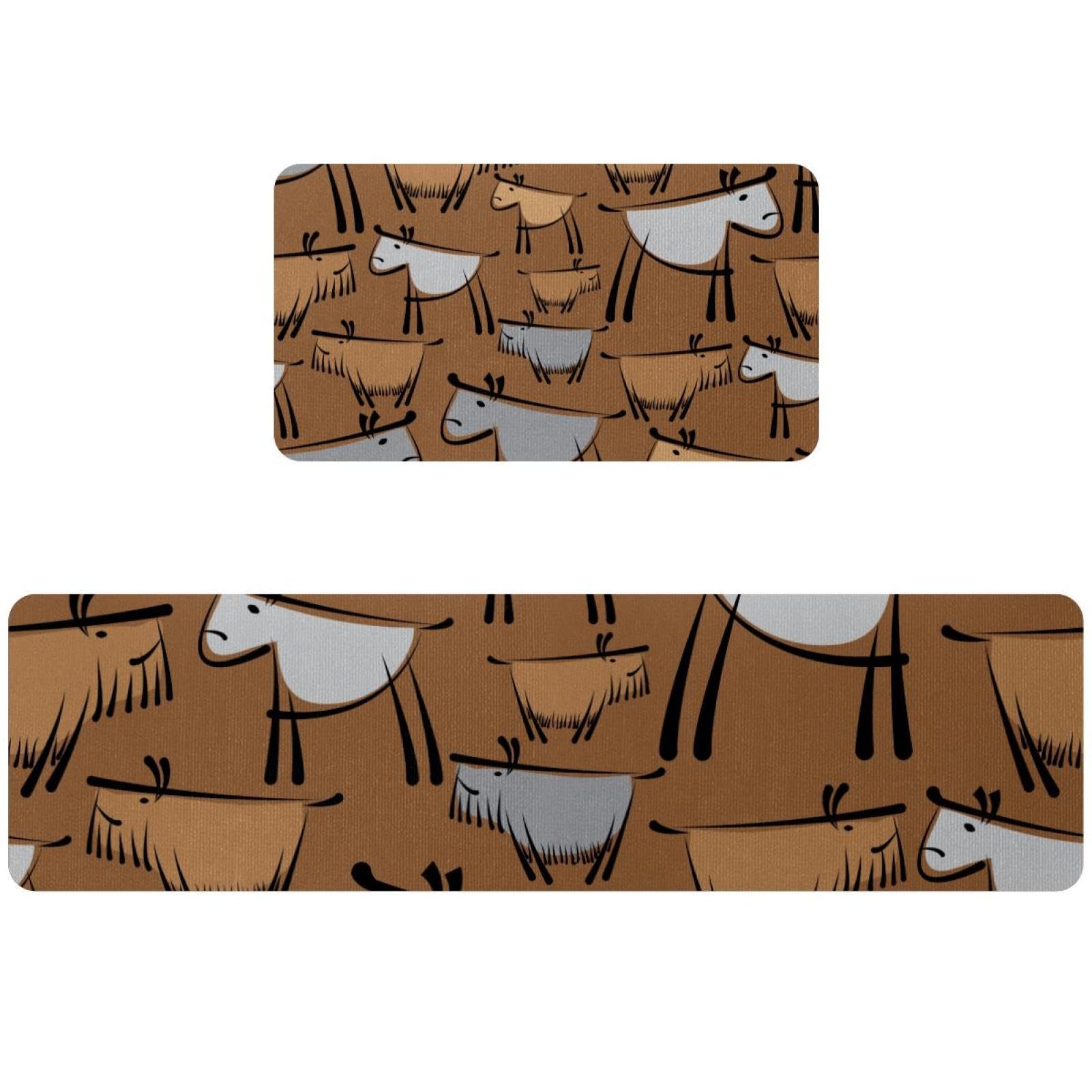 Tapis de cuisine absorbant lot de 2 lavables et ultra stables