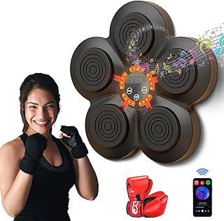 LXHGVKHJ Smart Music Boxing Machine, Electronic Boxing Trainer With Boxing Gloves For Stress Relief And Relaxation, Wall Mounted Boxing Training Equipment For Kids And Adults