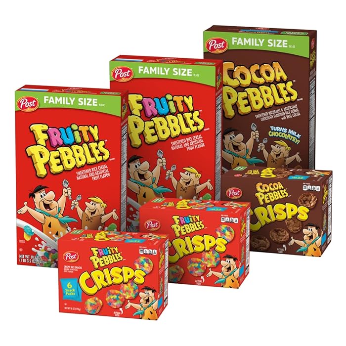 Buy Pebbles Family Size Cereal and Crisps Variety Pack; Fruity Cereal