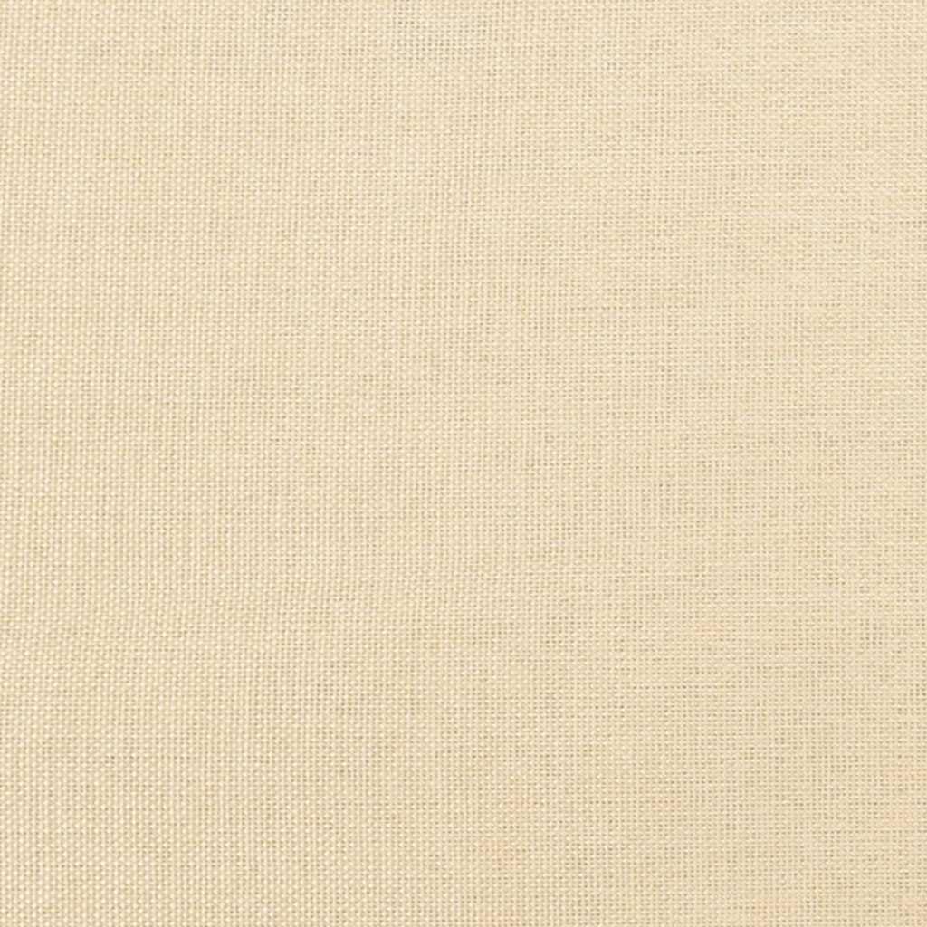 Fengshui Podnóżek kremowy 45 x 29,5 x 35 cm materiał i sztuczna skóra