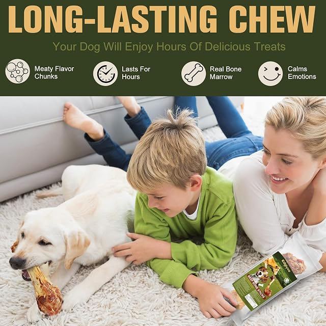 Foto 5 de 7 de Masticable De Hueso De Ternera para Perros Que Muerden con Fuerza