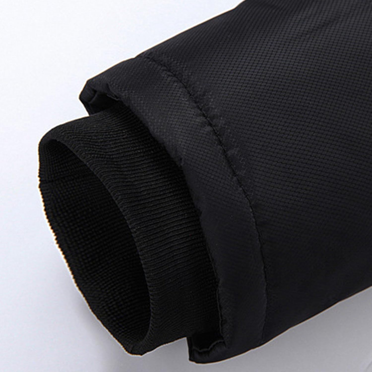 Men's Thicken Warm Coat Male Black Padded Parka Hooded Jacket Winter Skinny Quilted Sherpa Lined Outwear