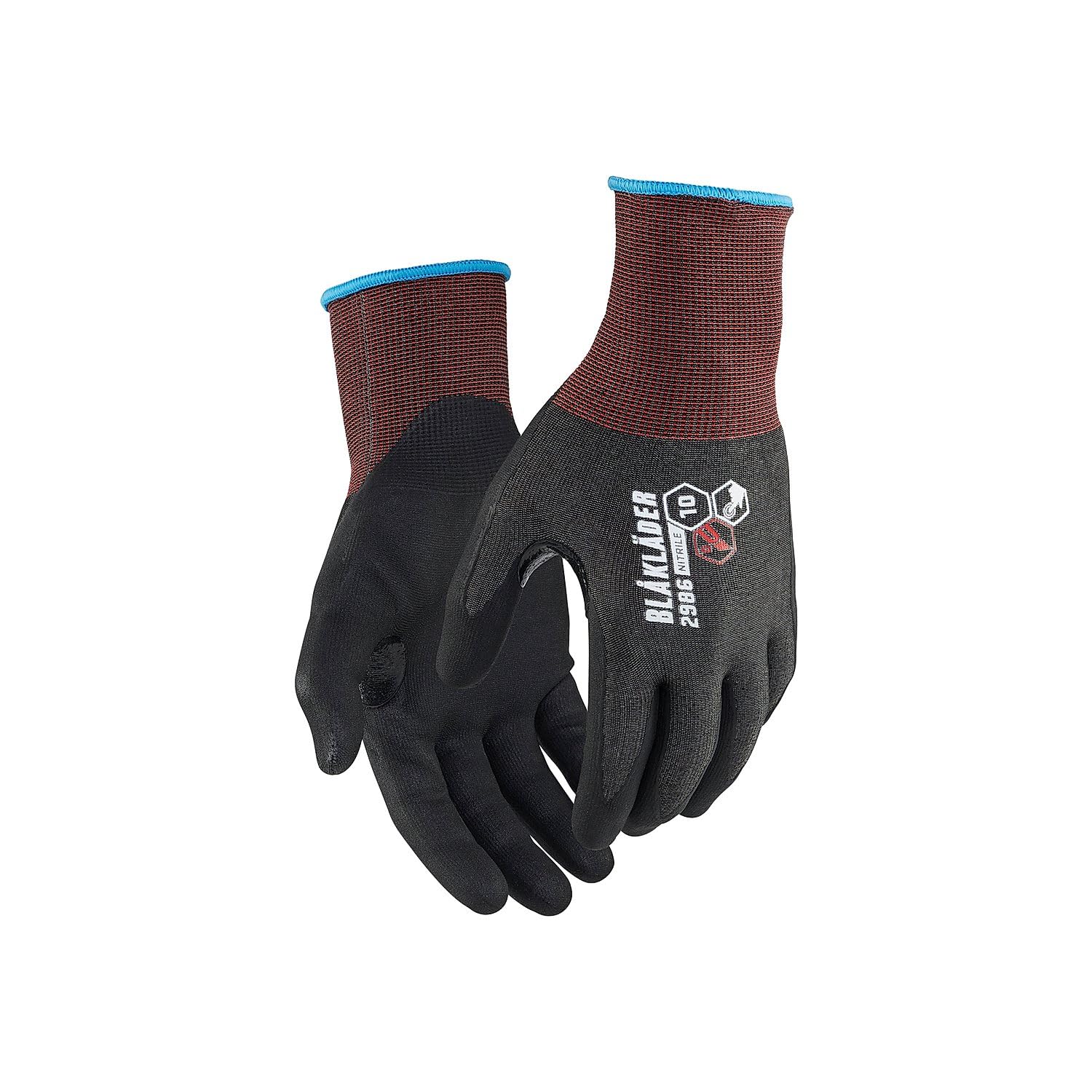 Gants de travail anticorte Blaklader con nitrilo negro de 6 paires 2