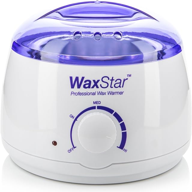 WaxStar Professional Electric Wax Warmer and Heater for Soft, Paraffin, Warm, Crème and Strip Wax | Wax Melter for Hair Removal with Adjustable Temperature for Salon Quality Results