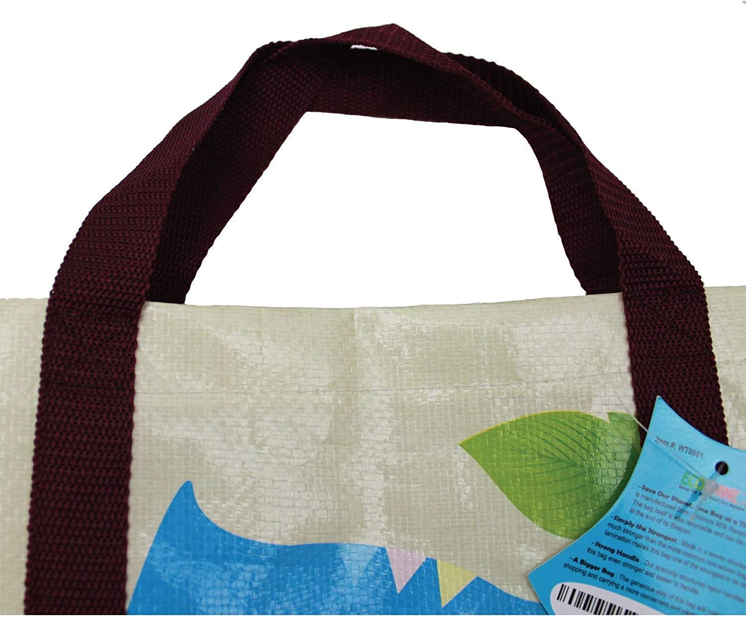 X-Large Laminated Woven Reusable Shopping Bag, Recycled Plastic Bag