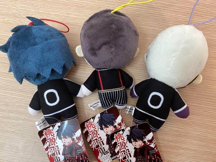 Amazon.co.jp: 桃源暗鬼 ぬいぐるみマスコット 3体 : おもちゃ