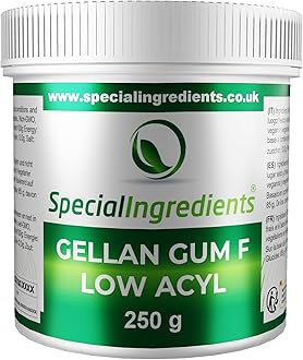 Gellan Gum Low Acyl 250g Premium Quality Powder Non-GMO, Gluten Free – Recyclable Container