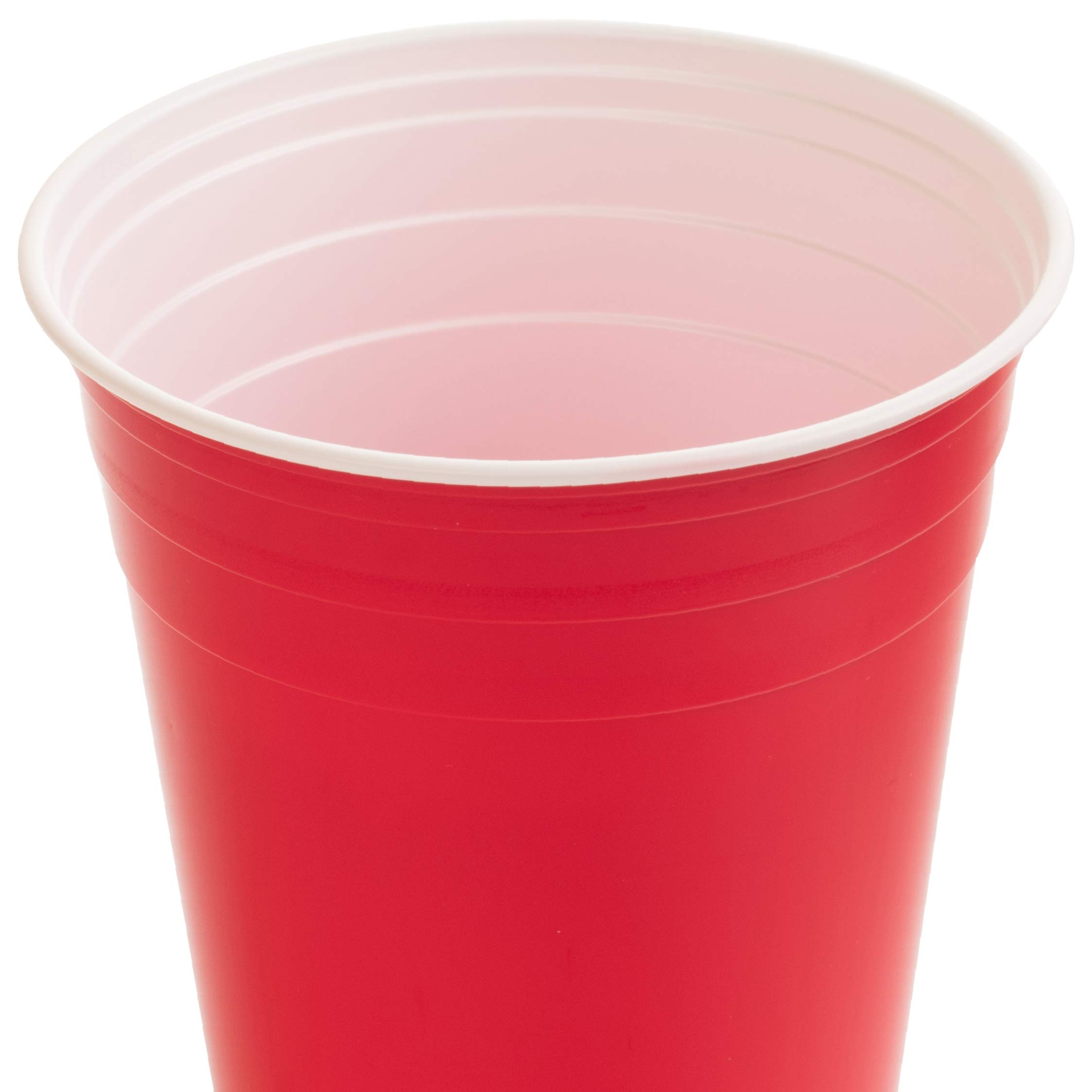 Stack Man Red [16 oz-100 Pack] Party, Cold Drink Plastic Disposable ...