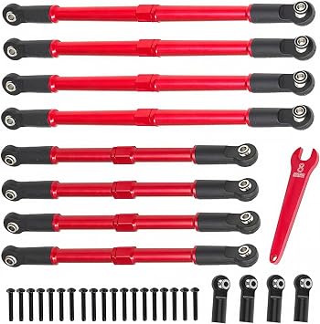 Aluminum Tie Links & Push Rods Set for 1/10 E-Revo 2.0/Summit