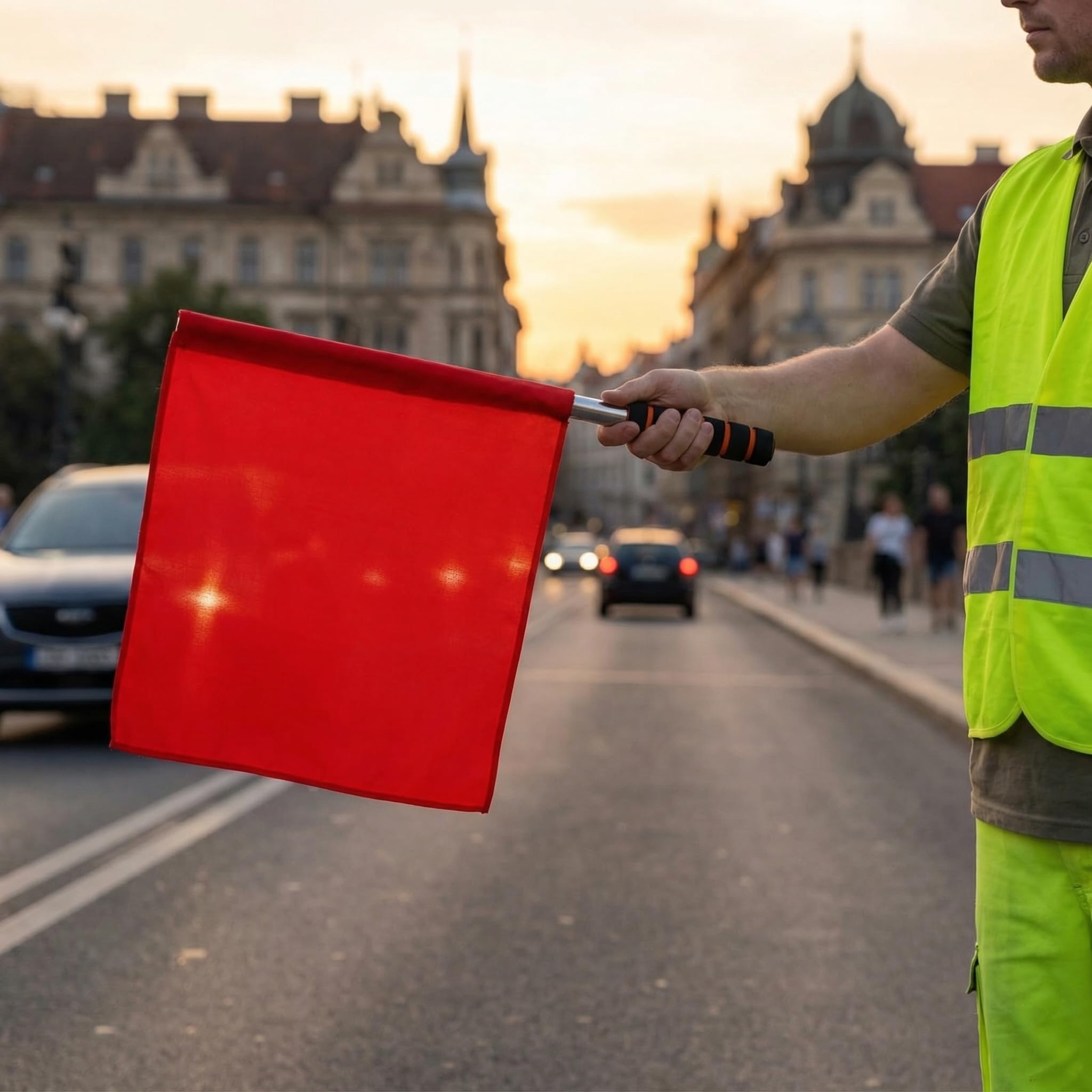 TOYANDONA 3 bandiere da corsa sventolanti durevoli per eventi sportivi segnale ad alta visibilità