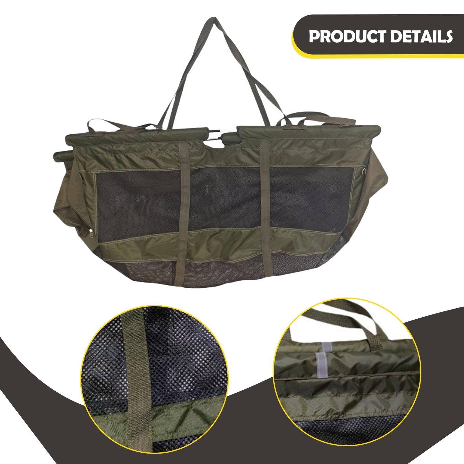 Bolsa de Transporte de Pescado de Gran Capacidad, Multifuncional, para Artículos de Pesca.