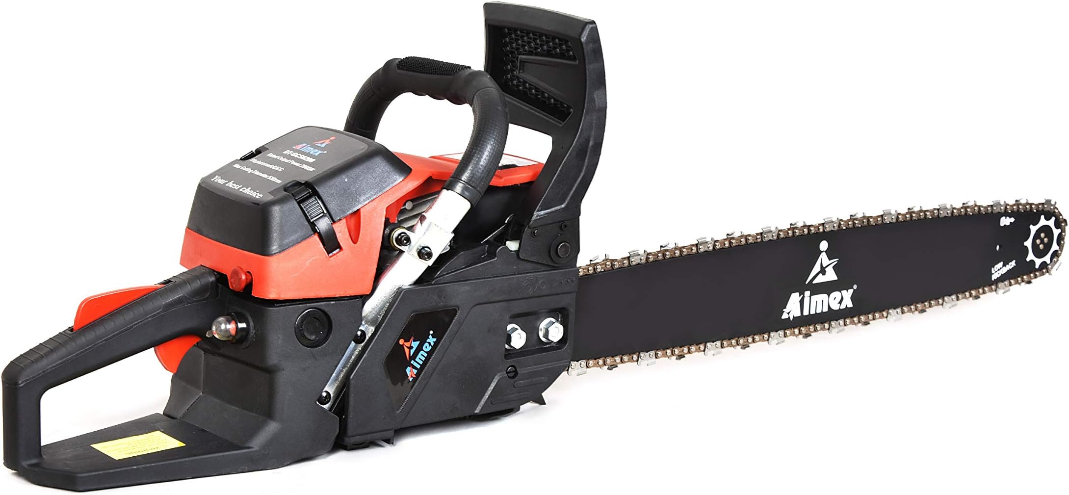 SHAKTI TECHNOLOGY 18/10 Steel 58 CC 2-stoke Air Cooled Petrol Chain Saw, 18 inches (Red)
