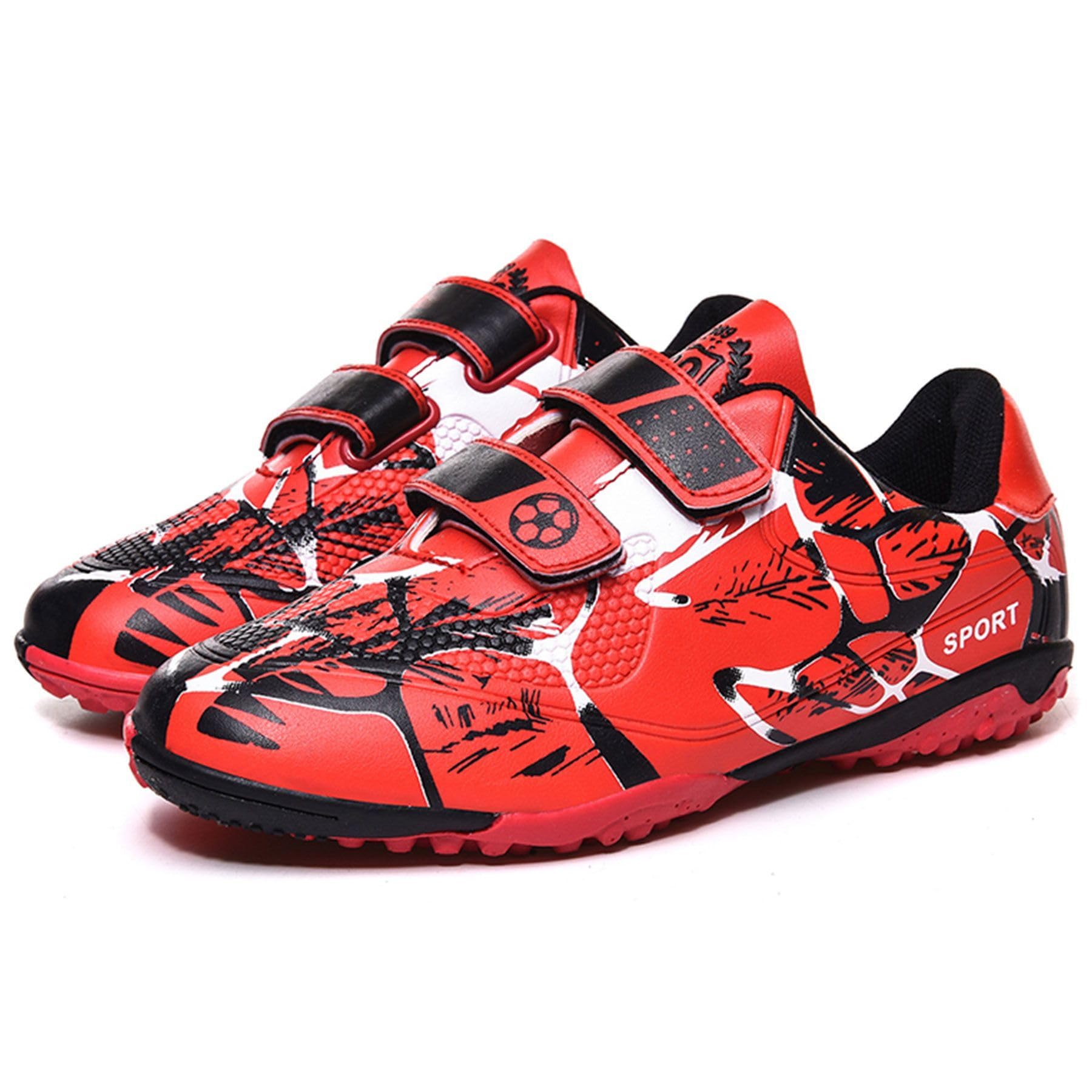Sainilei Scarpe da Calcio Ragazzi FG/AG Professionale All'aperto Calcio da Scarpe Ragazzo TF Allenamento Bambini Teenage Spike