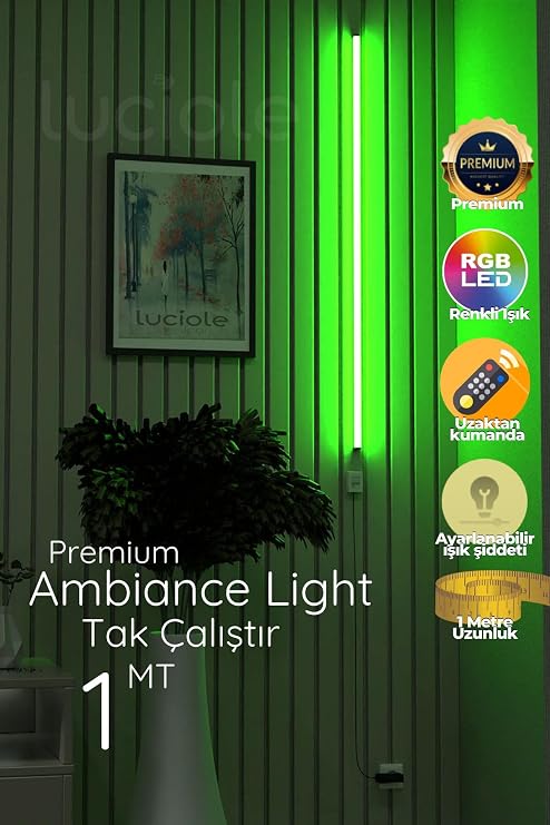 luciole Corner Led Lampshade Sconce Night Light Bed Top Multi-Featured Colorful 4 Animated Amavia