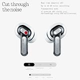 Nothing Ear (3) Écouteurs sans Fil Intra-Auriculaires, Réduction de Bruit Adaptative, Audio Hi-Res LDAC, Super Mic, IP54, Charge Rapide, Jusqu’à 22 h d’Autonomie, Compatibles Android & iOS – Blanc - 5