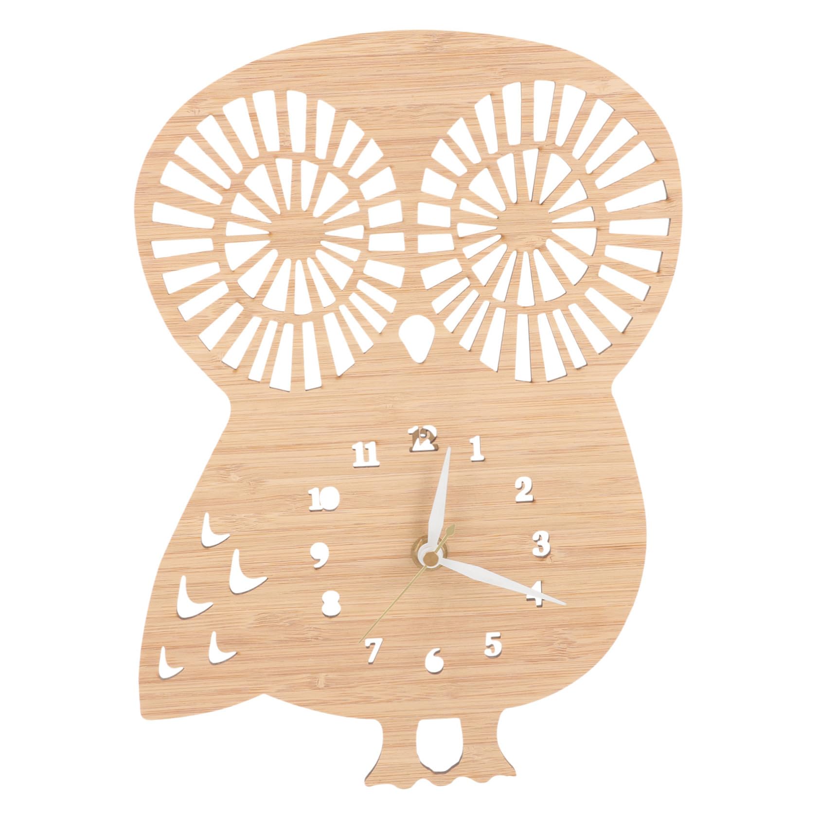 Horloge murale hibou TOPBATHY pour supprimer le tic-tac dans la chambre