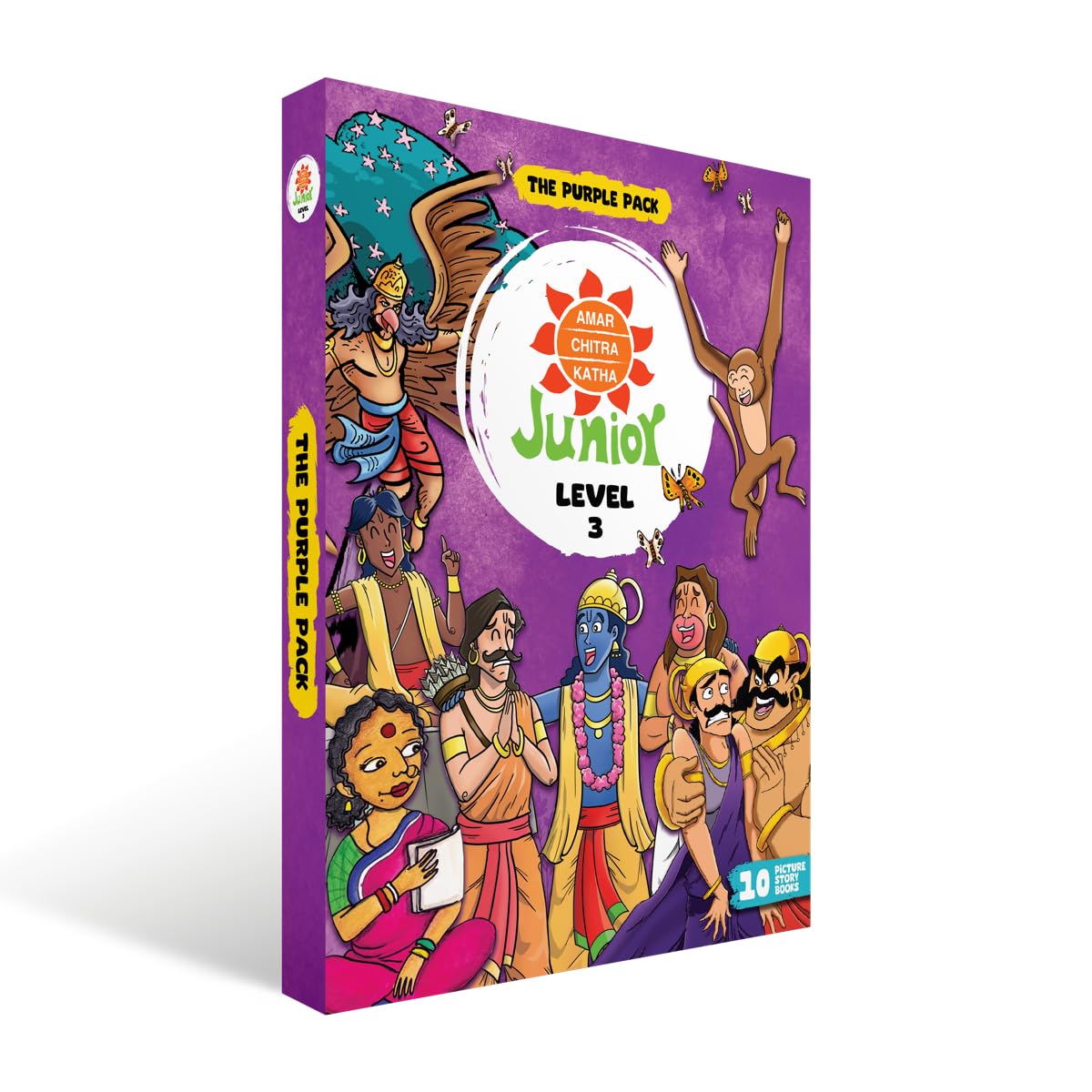 ACK Junior Pack: Level 03 | Ages 5-8 years | Toddlers & Young Kids Comic Books | Indian Folktales, Humor and Mythology | Illustrated Children's Comics | Amar Chitra Katha