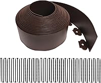 Vista 10 de Kit de bordes de paisaje, bordes de jardín de plástico de 20 pies con 25 estacas, bordes de césped de 4.5 pulgadas de alto para patio, césped, borde