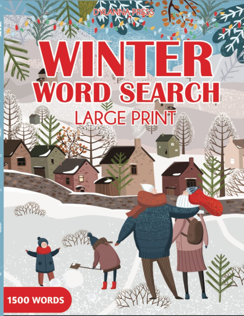 Winter Word Search Large Print: Fun and Challenging Word Find Puzzles for Adults