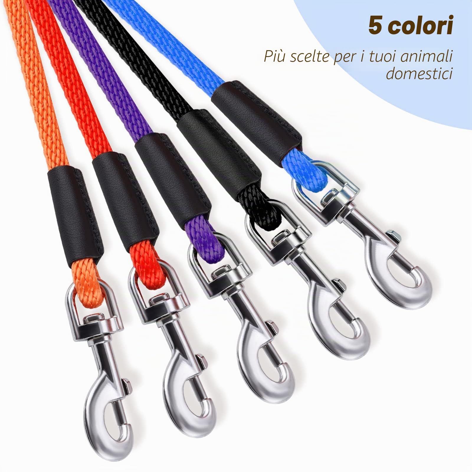 Lynxking - Guinzaglio a scacchi lungo per cani, con comoda maniglia, resistente, per cani di taglia piccola, media e grande (9,1 m x 3/8", blu)