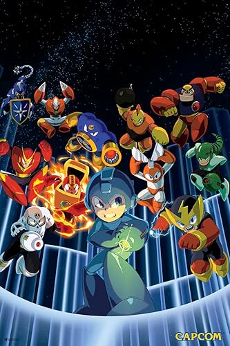 Mega Man Legacy Collection Video Game Video Gamer Classic Retro Vintage 90s Gaming MegaMan Capcom Legacy Collection Megaman 11 Mega Man X Dr Wily