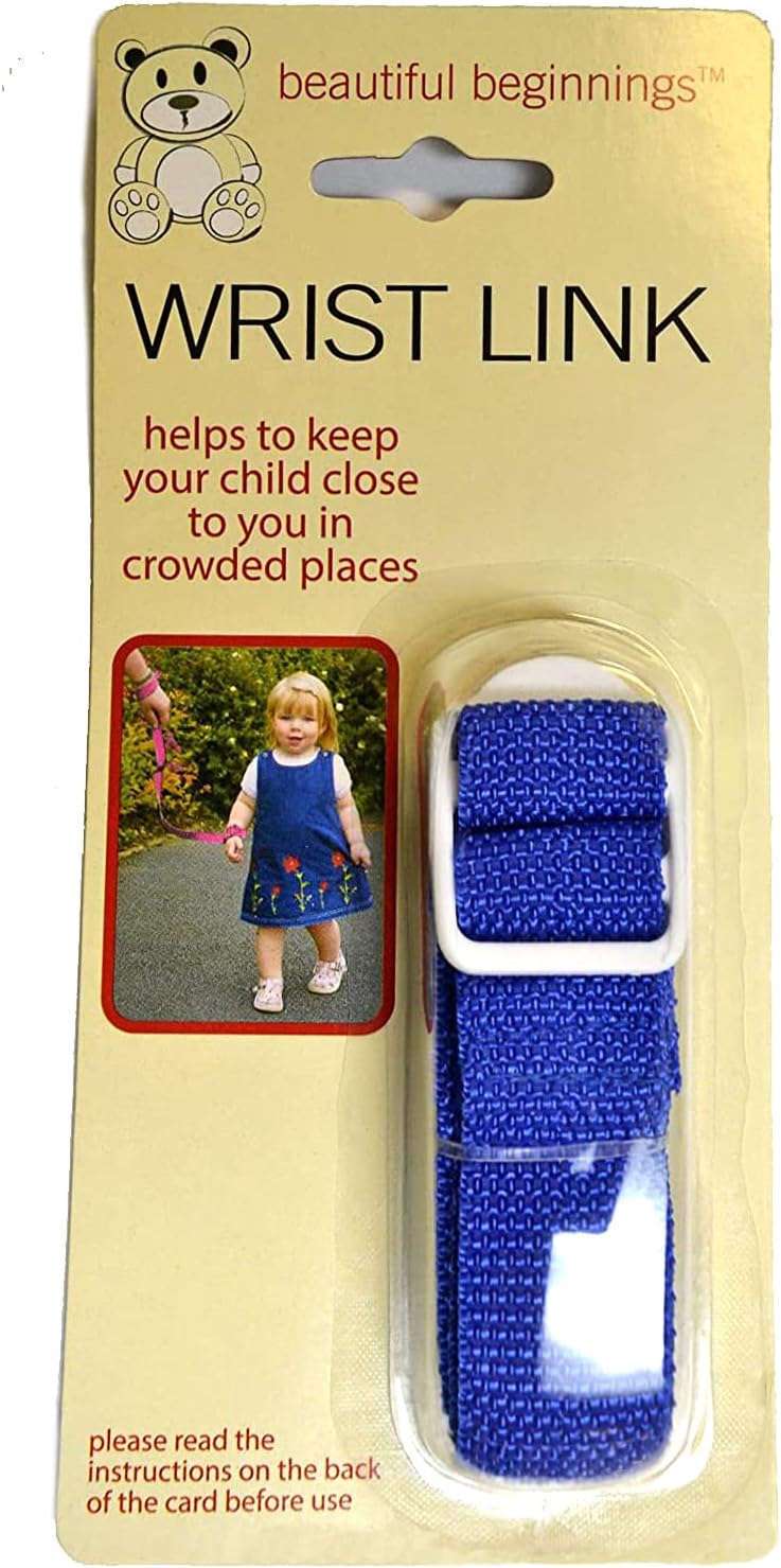 Beautiful Beginnings Adjustable Baby Wrist Link Rein Restrain Safety