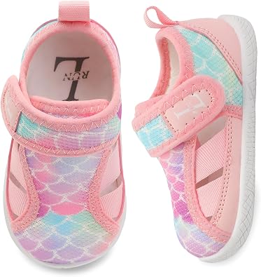 L-RUN Zero Drop Minimalist Toddler Shoes for Wide & Chubby Feet Barefoot Sneaker for Infants & Kids Daycare & Playground