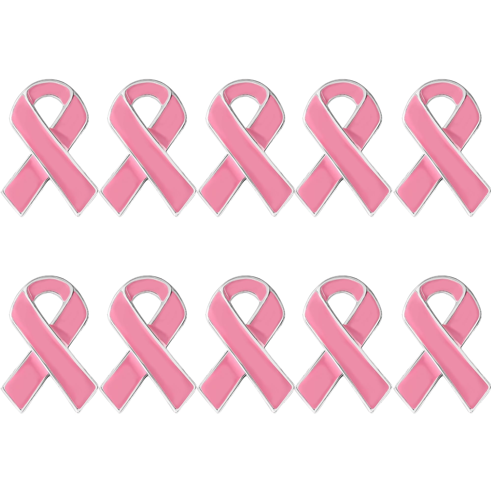25/50/100/500pcs Breast Cancer Pins - Bulk Pink Ribbon Pins for Breast Cancer Awareness - Perfect for Support Groups, Events, Promotional Gift-Giving and Fundraising