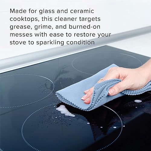 Miniatura 6 de Limpiador de placas de cocina - Limpiador de cocina de vidrio y cerámica - Elimina la suciedad quemada y deja tu estufa brillante - Fórmula sin