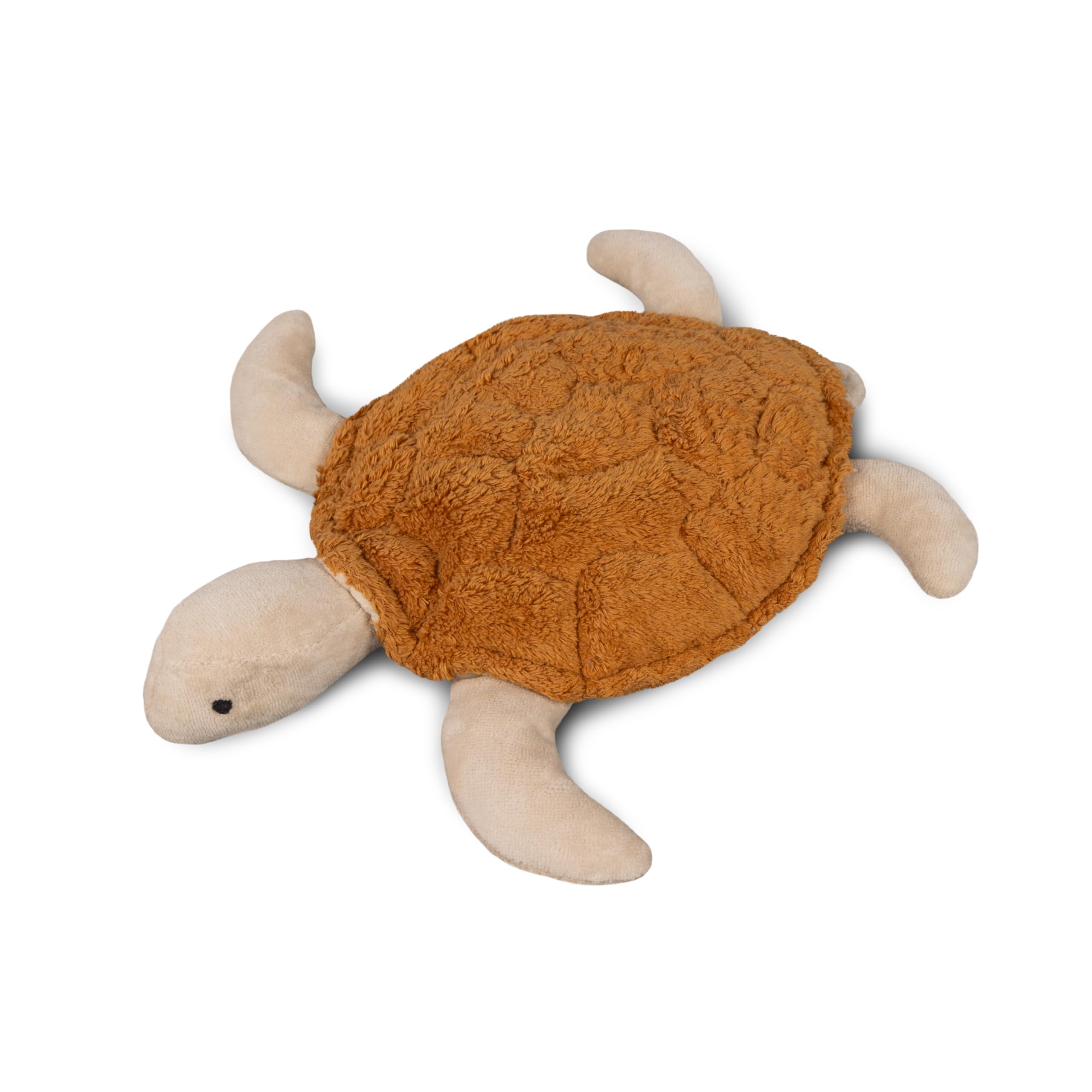 Kleine SENGER NATURWELT Kuscheltier-Schildkröte, Messing I Kuscheliger Begleiter, geeignet ab 3 Monaten I GOTS-zertifiziertes Plüschtier mit herausnehmbarem Wärmekissen zum Erhitzen oder Kühlen