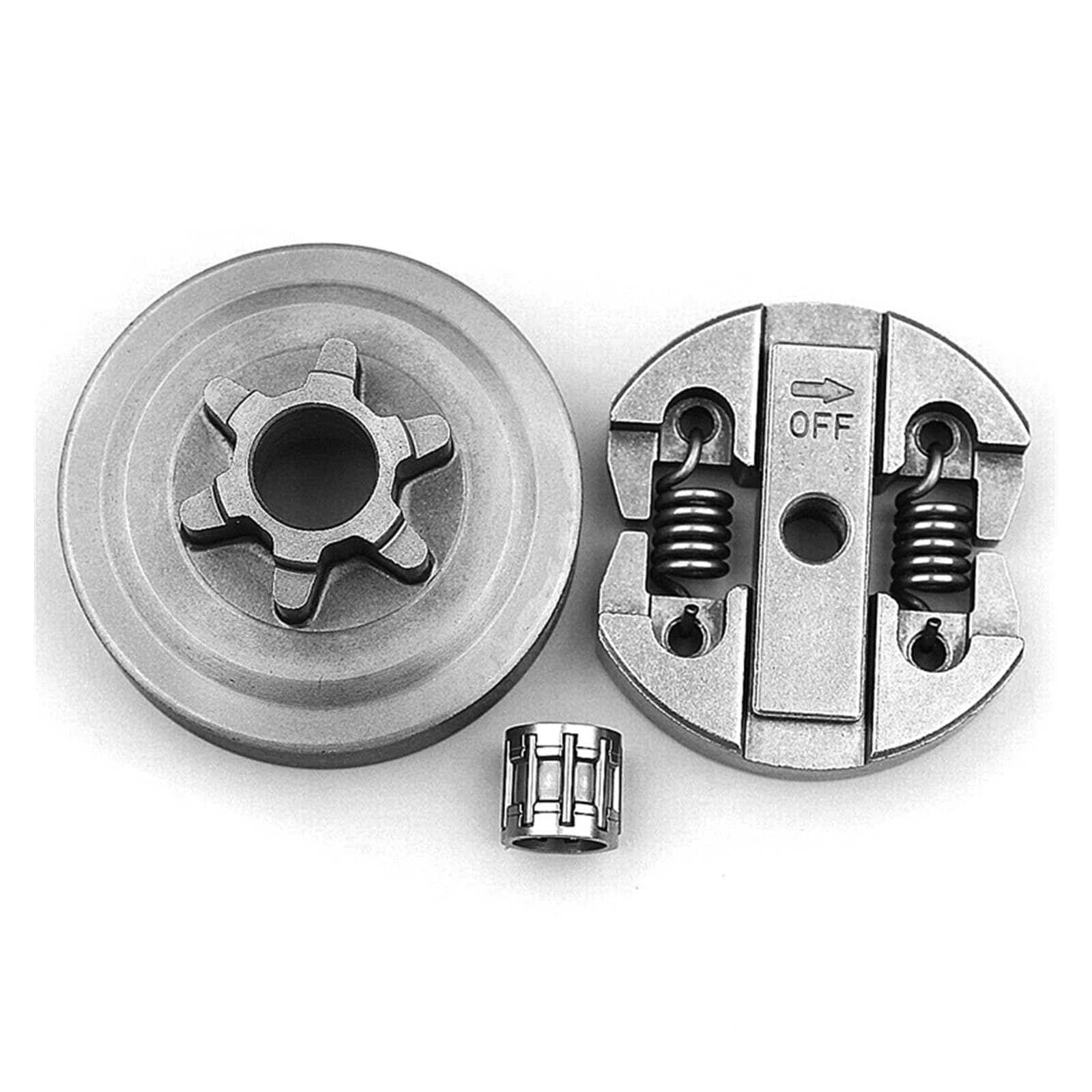 2 piezas de tambor embrague y amplificador;Cojinete aguja apto for motosierra 2500 25CC