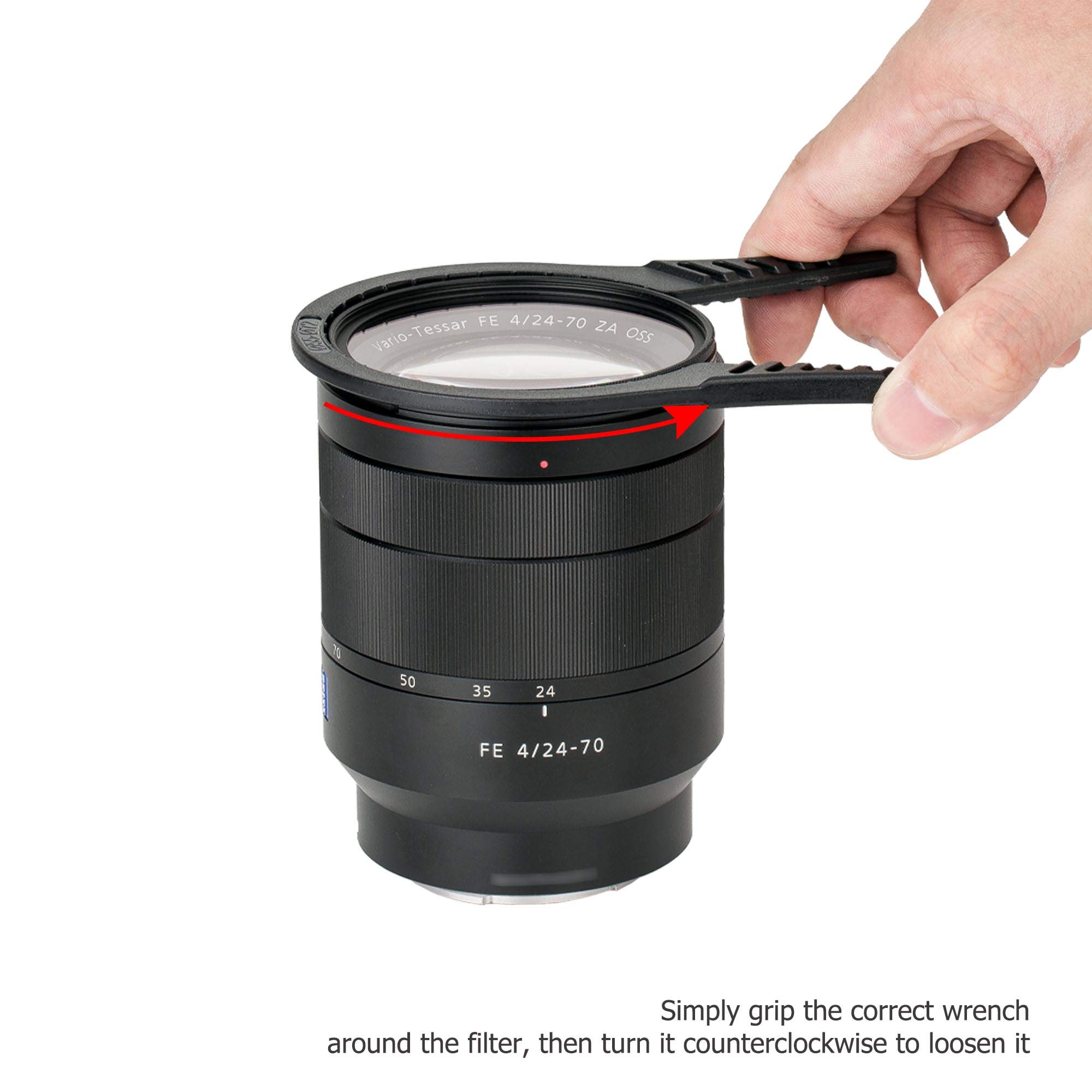 JJC FW-3772 klucz do filtra obiektywu aparatu 37-52 mm, zestaw 55-72 mm (2-pak)