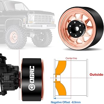Amazon.co.jp: OGRC 4個 アルミニウム 1.9インチ ビードロックホイール