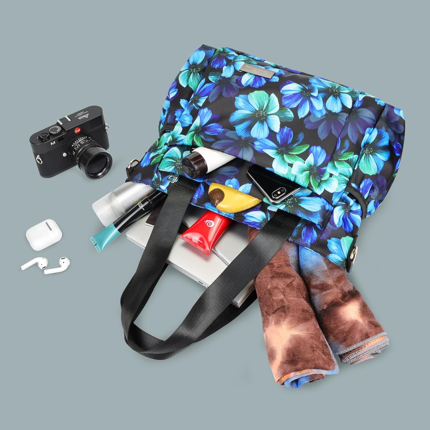 CLOUDMUSIC Crossbody Bags Shoulder Tote Handbag Nylon With Straps Waterproof Multi Bottle Pockets For Women Trendy - Image 7