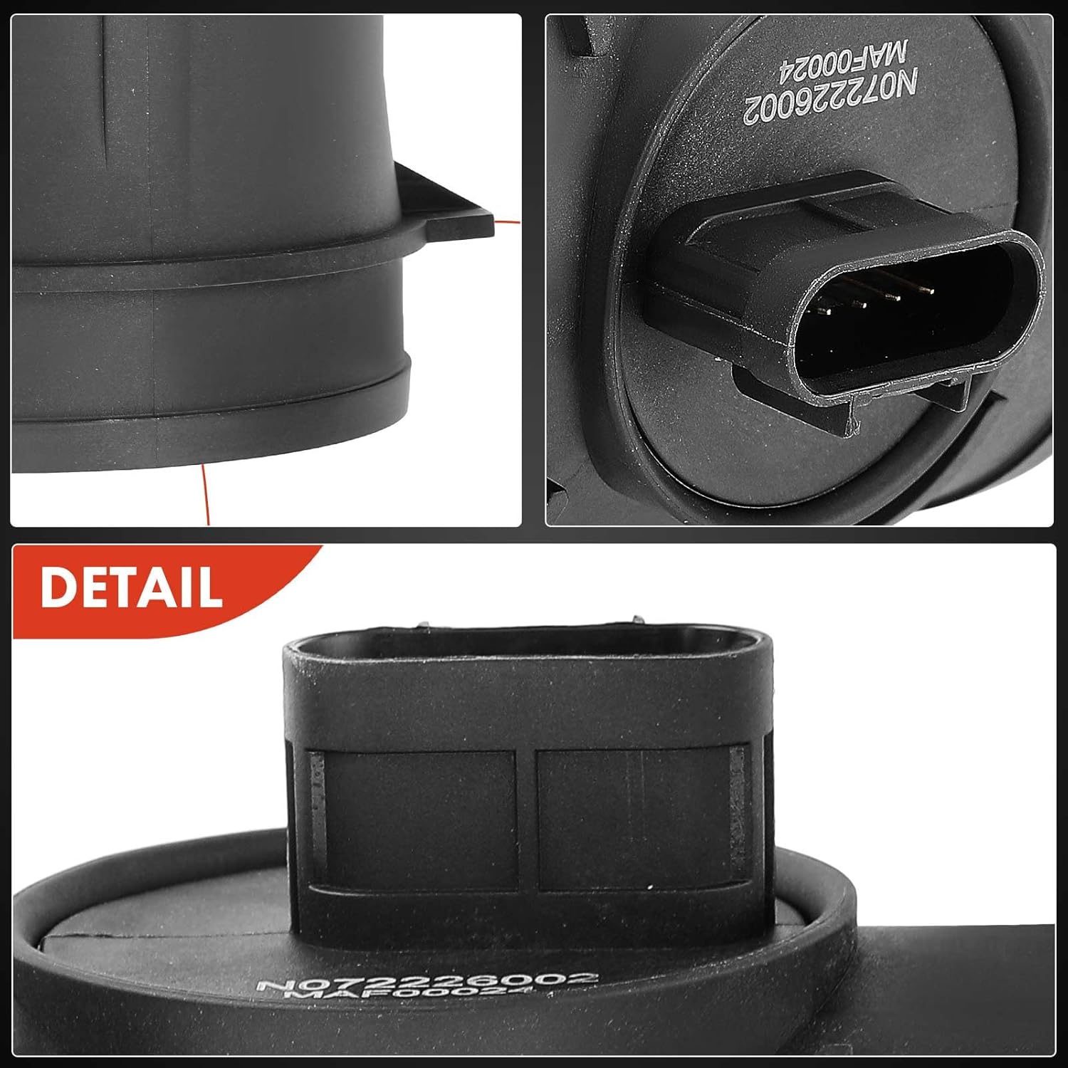A-Premium Mass Air Flow Sensor Meter [5-Pins] Compatible with Cadillac Escalade 2007-2008 & Chevrolet Tahoe 2008 & GMC Sierra 1500, Yukon 2007-2008, Yukon XL 1500, V8 6.2L, Replace for# 2133828