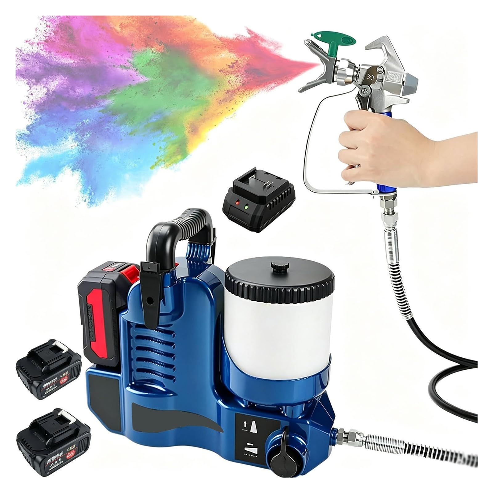 Spruzzatore Di Vernice Airless Cordless Da 500W Per Muri Domestici