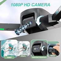 Tolatoyus TL16 Drón Kezdőknek - Kefenélküli Motor, Dupla FPV Kamera, Összecsukható, WiFi 5GHz, Optikai Áramlásérzékelő, 3D Flip, Alkalmazásv 3