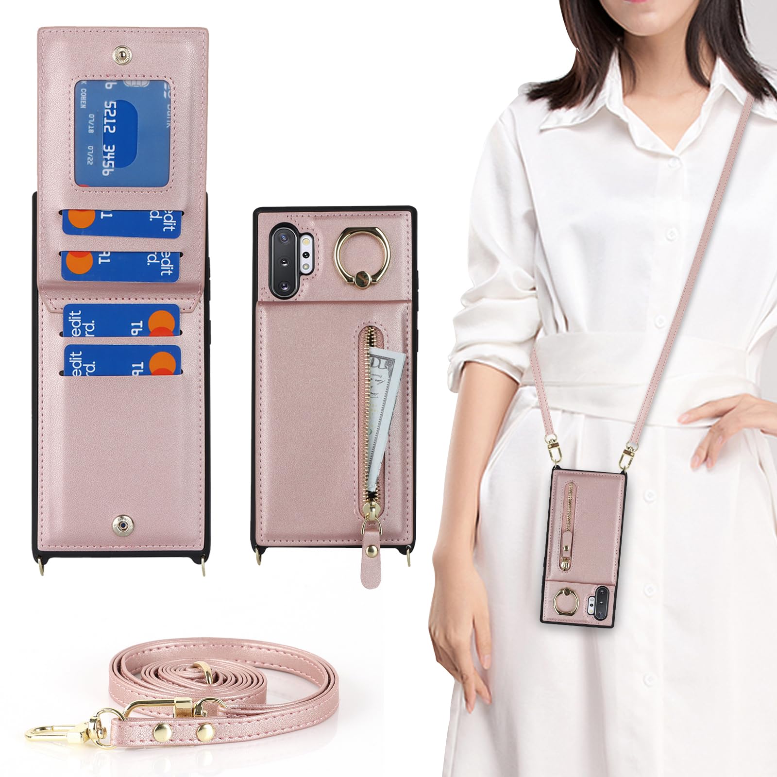 Samsung Galaxy Note 10 Plus Case With Card Holder Women