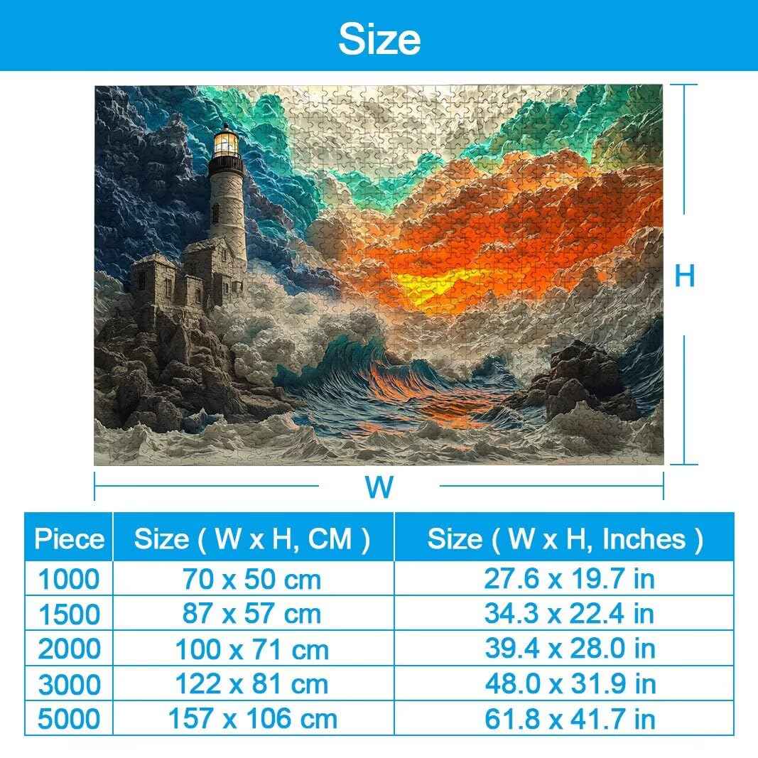 Puzzle 1500 sztuk, drewniane puzzle reflektory dla dorosłych, prezenty