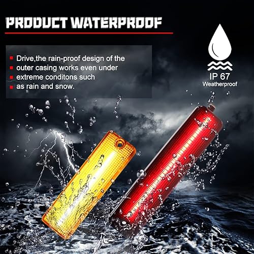 Miniatura 8 de KENRTIR Lente transparente ámbarrojo LED kit de luz de marcador lateral compatible con Pontiac Firebird Trans Am 1998-2002, reemplazo de lámparas de