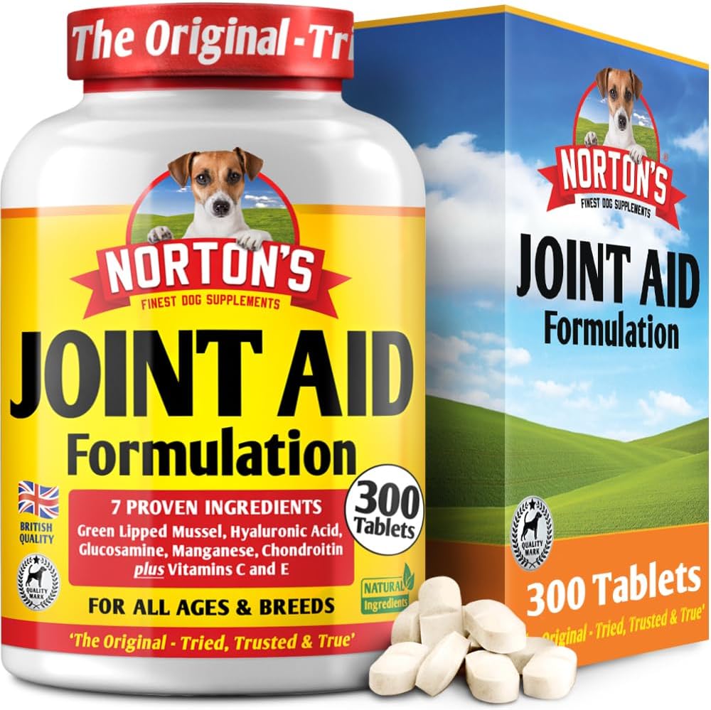 NORTON'S Dog Joint Care Supplements 300 Tablets With Green Lipped