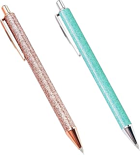 2 Pack Craft Weeding Pens, Essential Adhesive Vinyl Tool, Precision Needle Retractable Pin Pen for Craft Weeding, Vinyl Air Release or Car Puncturing Installation, Rose Gold and Turquoise