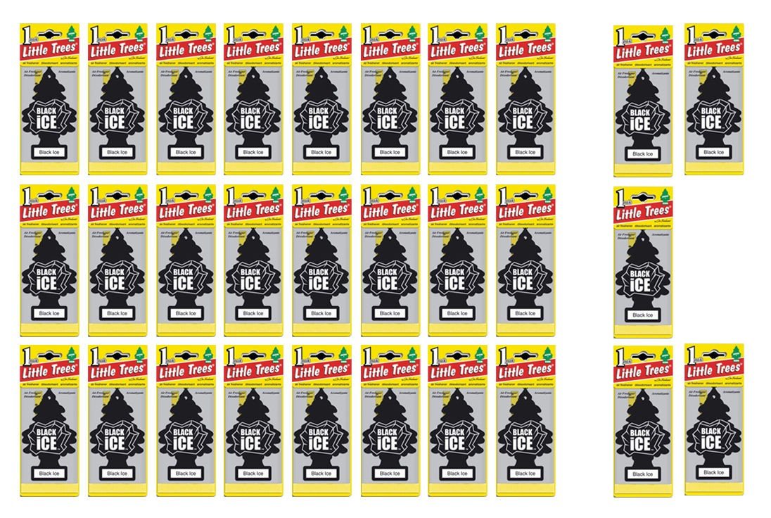 MAGIC TREE BLACK ICE AIR FRESHENER PACK OF 5