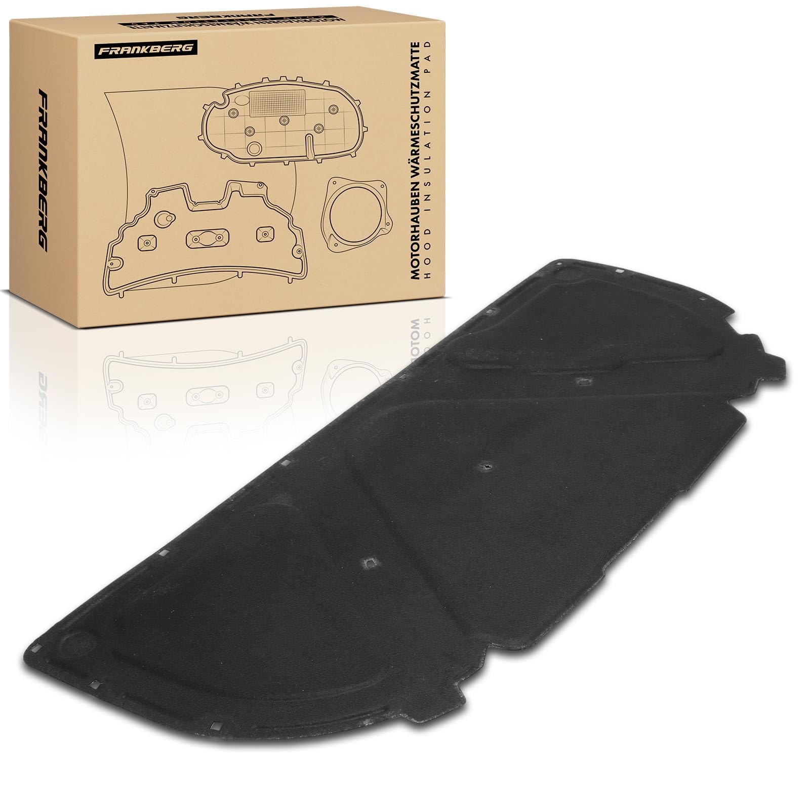 Frankberg Isolamento acustico del vano motore 8E0863825AJ 8E0863825AC | Compatibile con: A4 8EC, A4 Cabriolet 8HE, A4 Avant 8ED